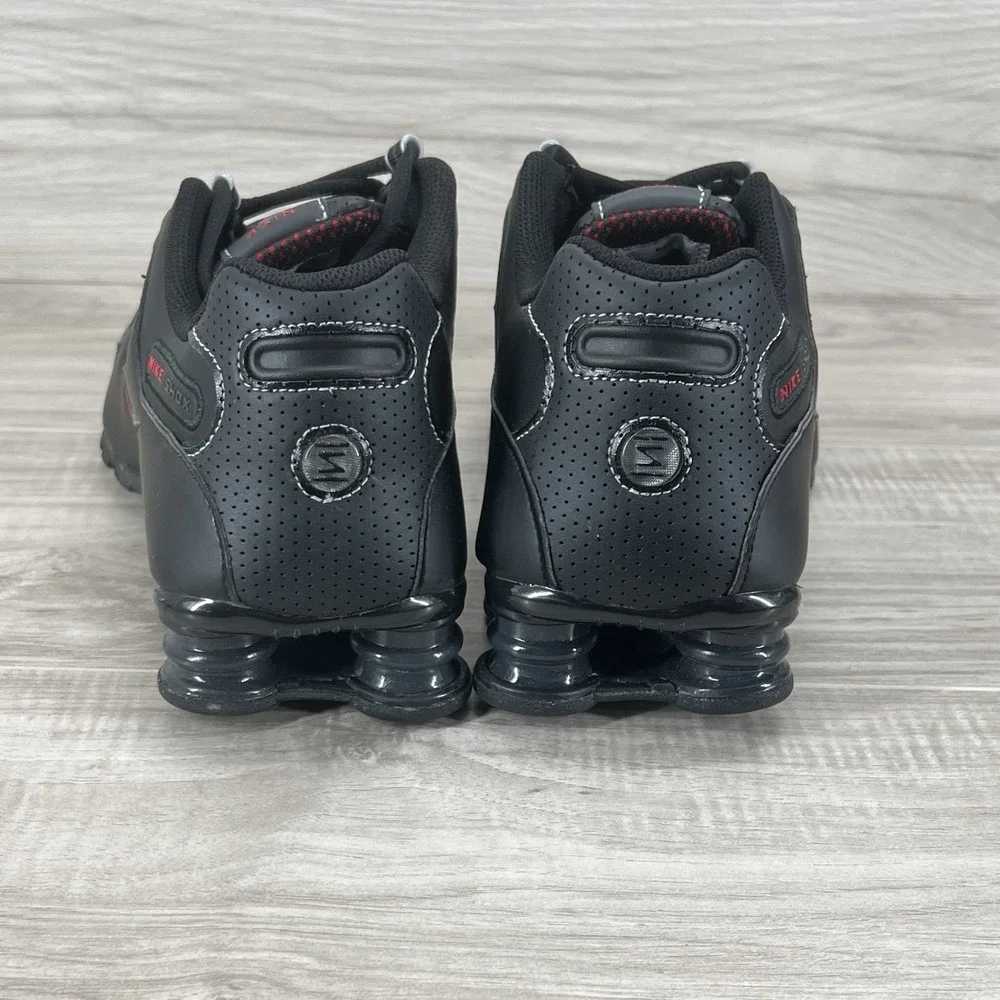 Mens Size 12 - Nike Shox NZ (378341 017) Black Varsity Red